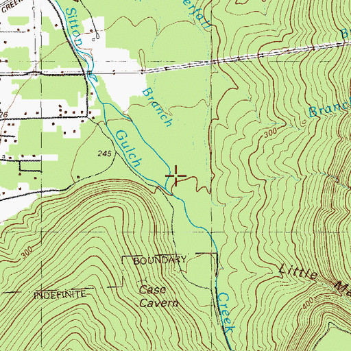 Topographic Map of Sitton Gulf, GA