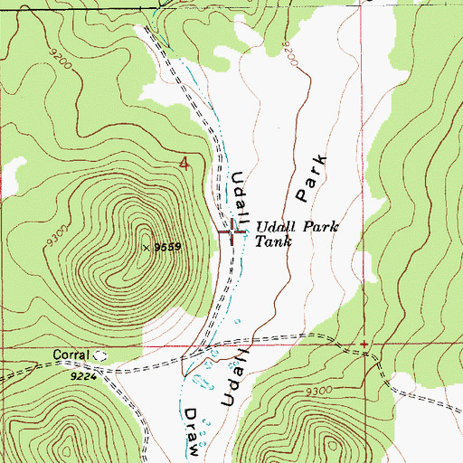 Topographic Map of Udall Park Tank, AZ