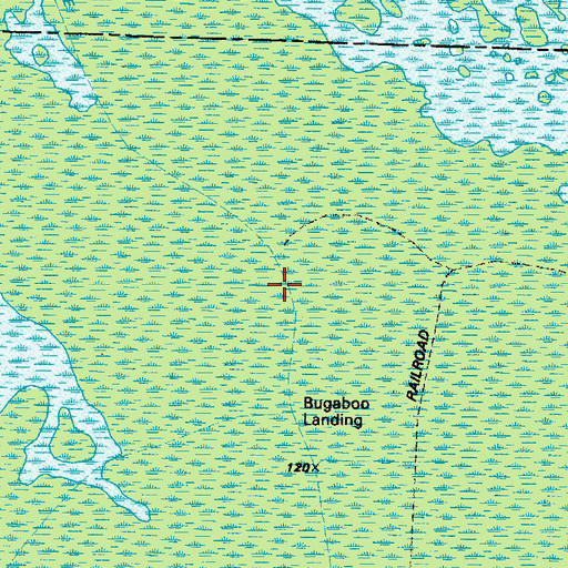 Topographic Map of Suwannee Canal, GA