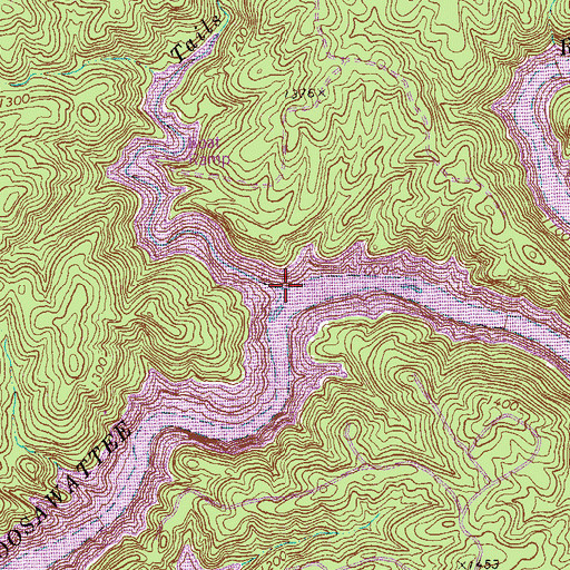 Topographic Map of Tails Creek, GA