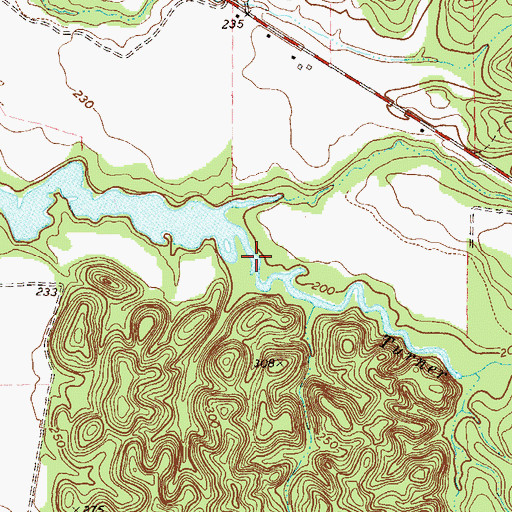 Topographic Map of Turner Creek, GA