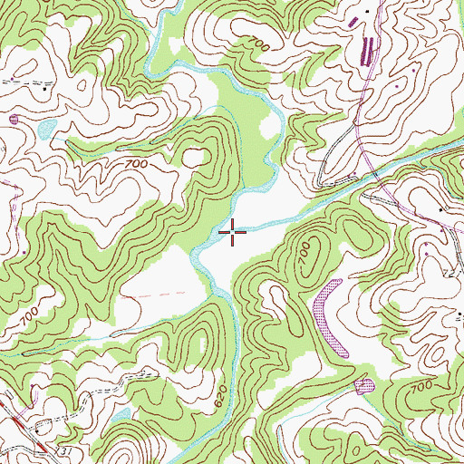 Topographic Map of Unawatti Creek, GA