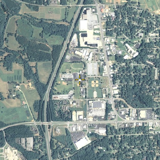 Aerial/Satellite Image of Spalding County Junior High School, GA