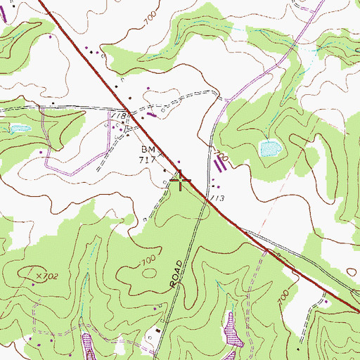 Topographic Map of Astondale School (historical), GA