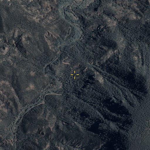 Aerial/Satellite Image of Upper Blue Spring, AZ