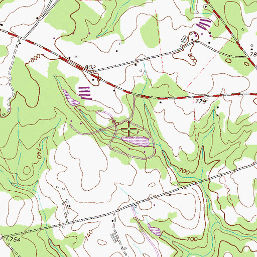 Topographic Map of Briar Lakes, GA