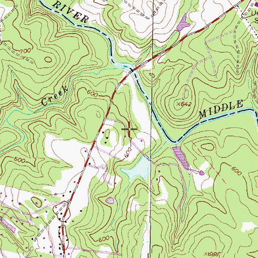 Topographic Map of Britain Estates, GA