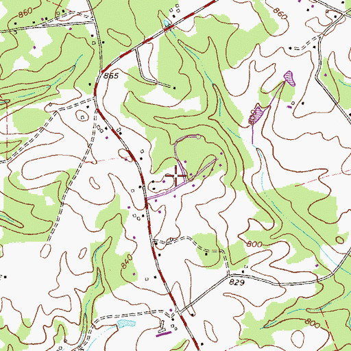 Topographic Map of Englewood, GA