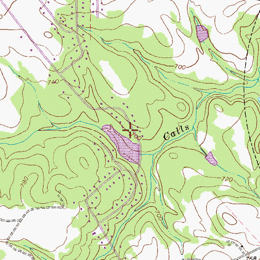 Topographic Map of Lake Wildwood, GA