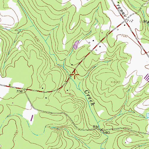 Topographic Map of Marshalls Mill (historical), GA