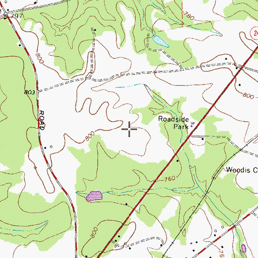 Topographic Map of Oconee County, GA