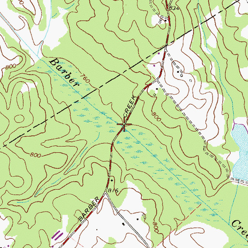 Topographic Map of Sykes Bridge, GA
