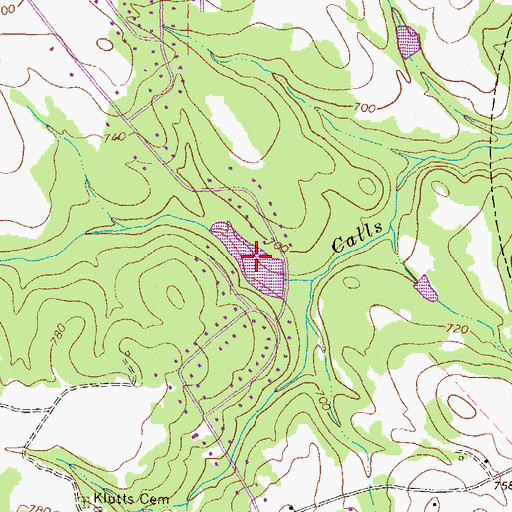 Topographic Map of Lake Wildwood, GA