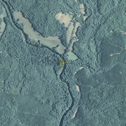 Aerial/Satellite Image of Wire Bridge (historical), GA