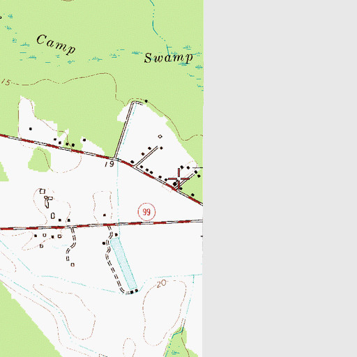Topographic Map of Church of God, GA