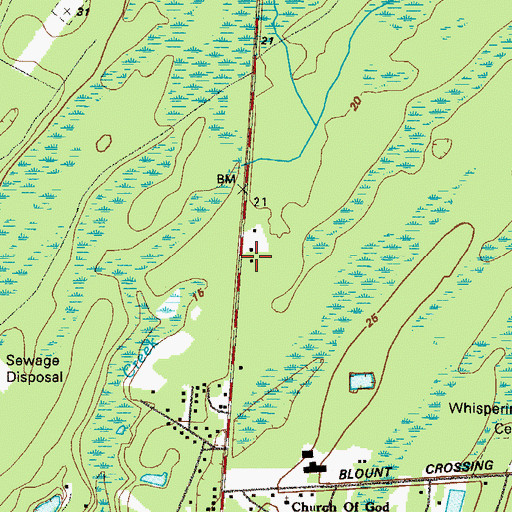 Topographic Map of Holy Church, GA