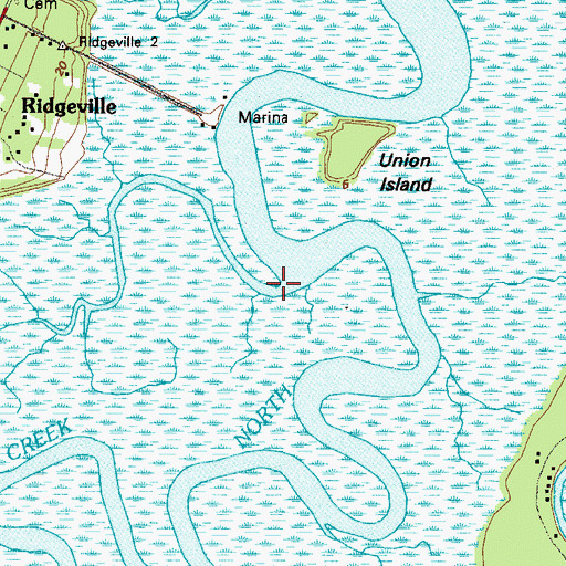 Topographic Map of Rockenboughs Creek, GA