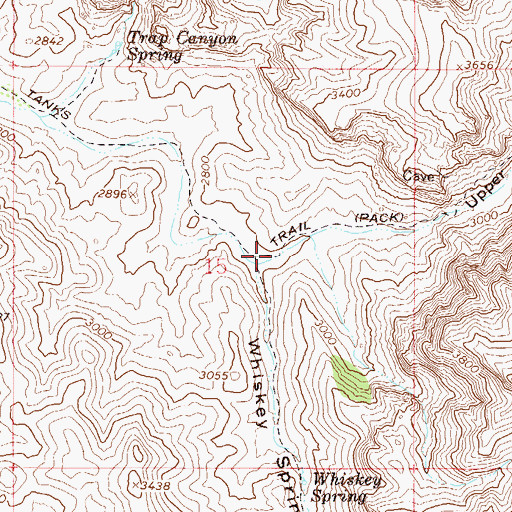 Topographic Map of Upper LaBarge Box Canyon, AZ