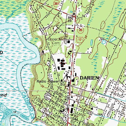 Topographic Map of Todd Grant Elementary School, GA