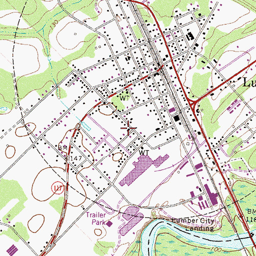 Topographic Map of Saint James Christian Methodist Episcopal Church, GA
