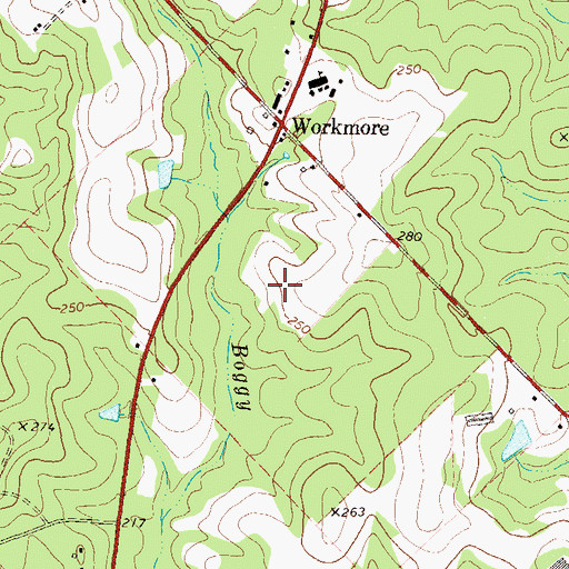 Topographic Map of Telfair County, GA