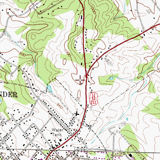 Topographic Map of Northeast Georgia Medical Center Barrow, GA