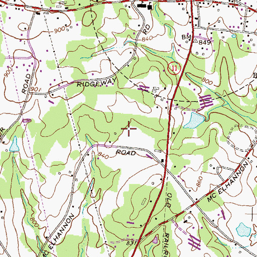 Topographic Map of Bethlehem Elementary School, GA