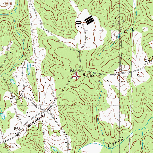 Topographic Map of Bradley School (historical), GA