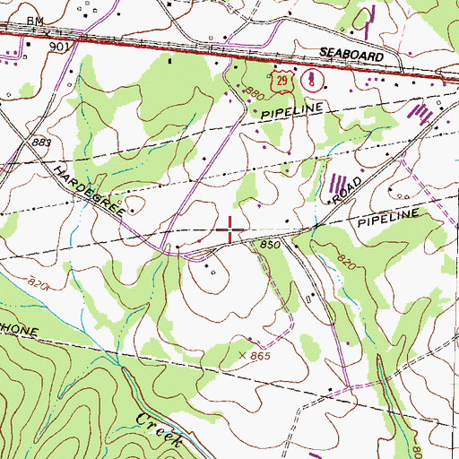 Topographic Map of Church of Jesus Christ, GA