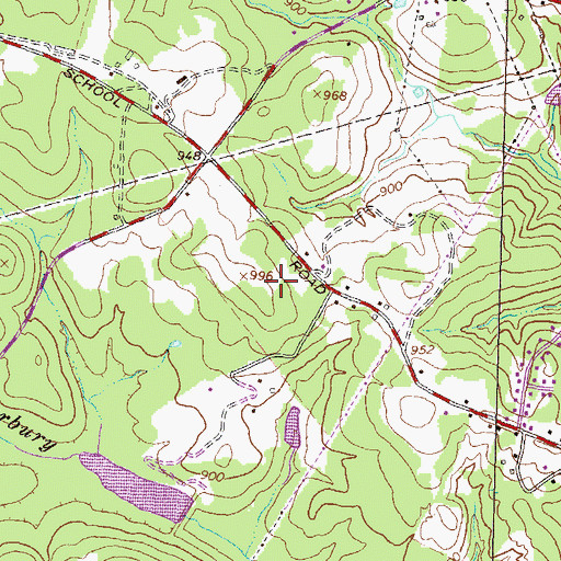 Topographic Map of Kennedy Elementary School, GA