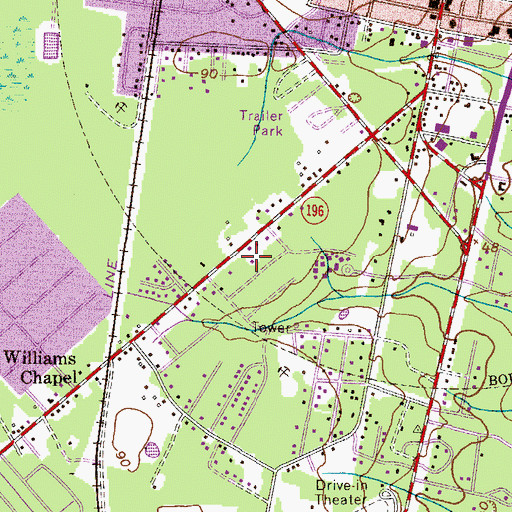 Topographic Map of Ashmore, GA