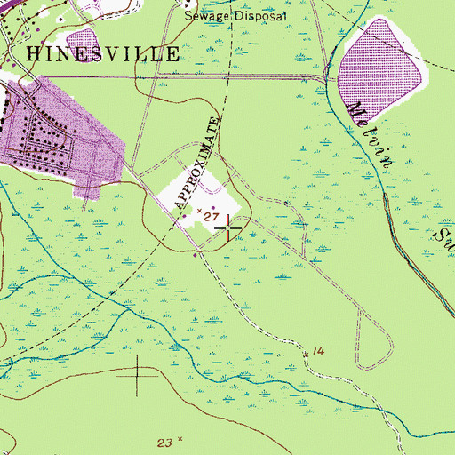 Topographic Map of Doe Run Estates, GA