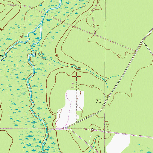 Topographic Map of Liberty Campmeeting Ground (historical), GA