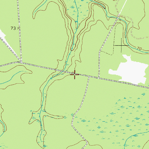 Topographic Map of Mellwood School (historical), GA