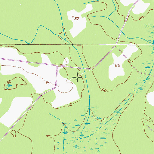 Topographic Map of New Jerusalem Church (historical), GA