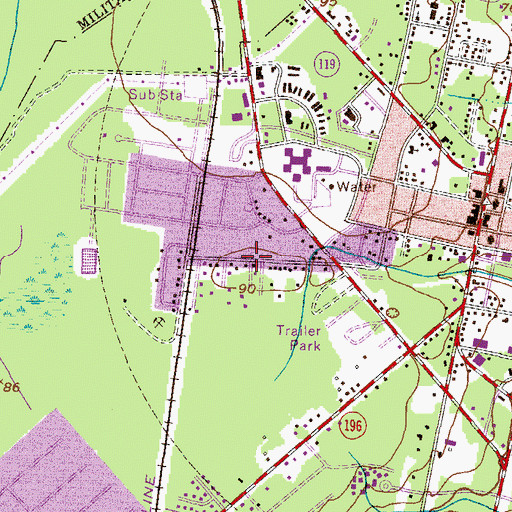 Topographic Map of Pineview, GA