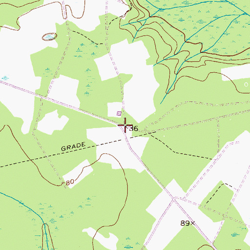 Topographic Map of Strum Bay (historical), GA