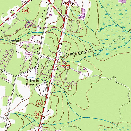 Topographic Map of Way Subdivision, GA