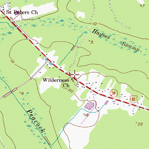 Topographic Map of Zion Temple, GA