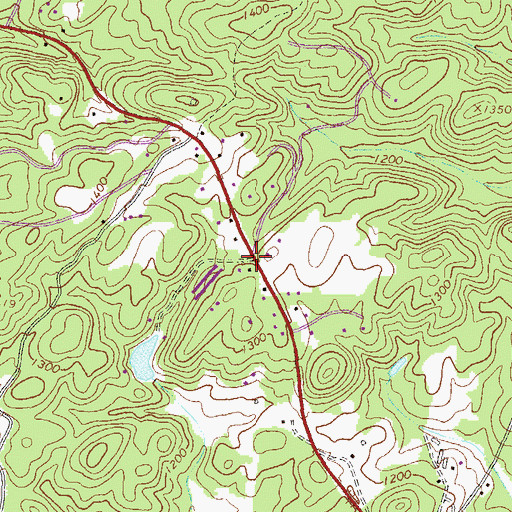Topographic Map of Albert (historical), GA