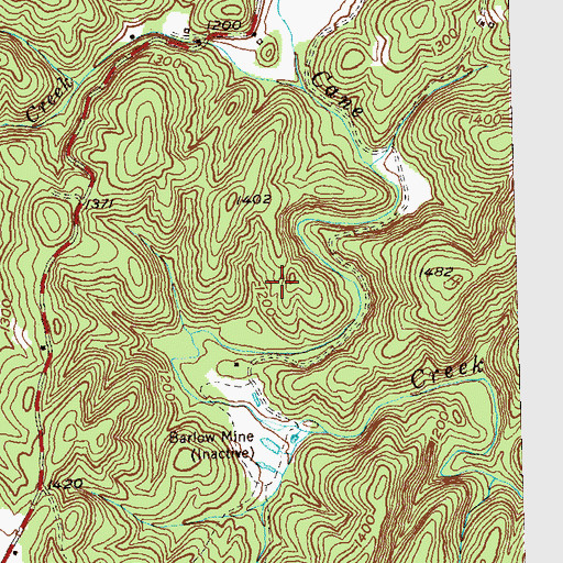 Topographic Map of Boston Cut, GA