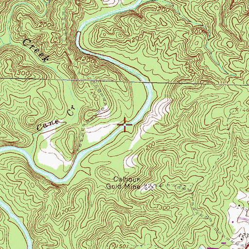 Topographic Map of Calhoun Dam (historical), GA