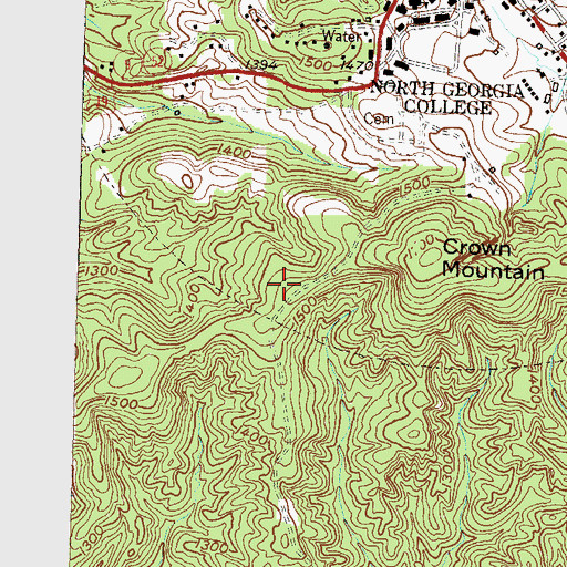 Topographic Map of Capps Prospect, GA