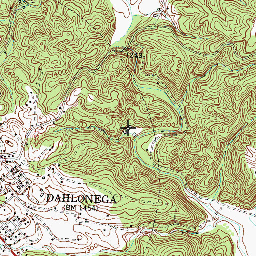 Topographic Map of Consolidated Mine, GA