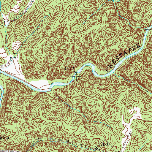 Topographic Map of Crown Mountain Power Plant (historical), GA