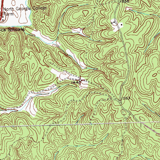 Topographic Map of Hedwig (historical), GA