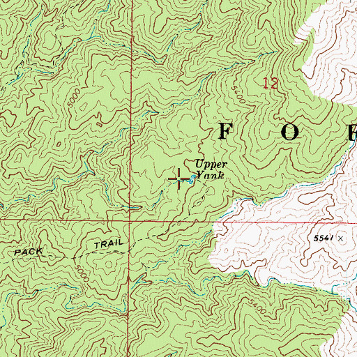 Topographic Map of Upper Tank, AZ