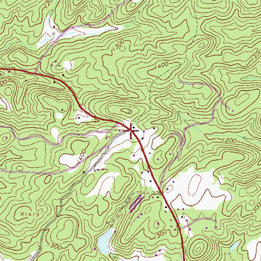 Topographic Map of Maranantha Church, GA