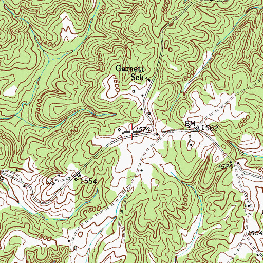 Topographic Map of Stay (historical), GA