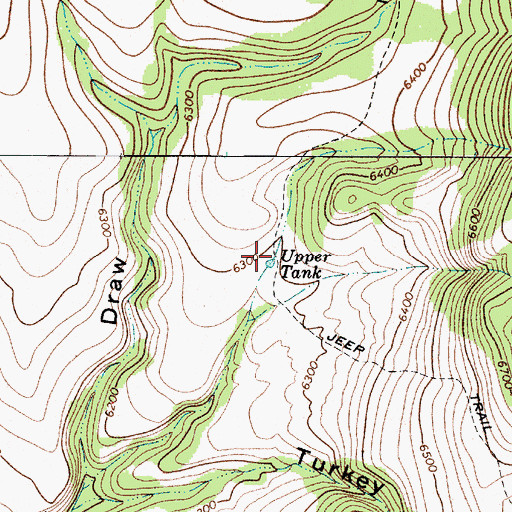Topographic Map of Upper Tank, AZ